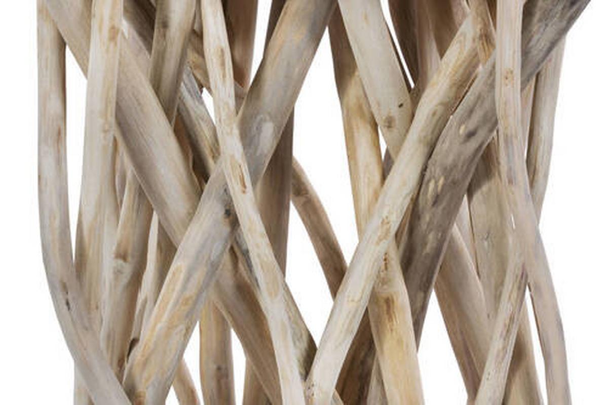 Beistelltisch aus Teakholz Radix, Natur - Naturfarben, Natur, Holz (40/40/60cm) - Kayoom