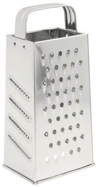 Strúhadlo Dani, 4-hranné - farba ušľachtilej ocele, Konventionell, kov (10,5/23/8cm) - Modern Living