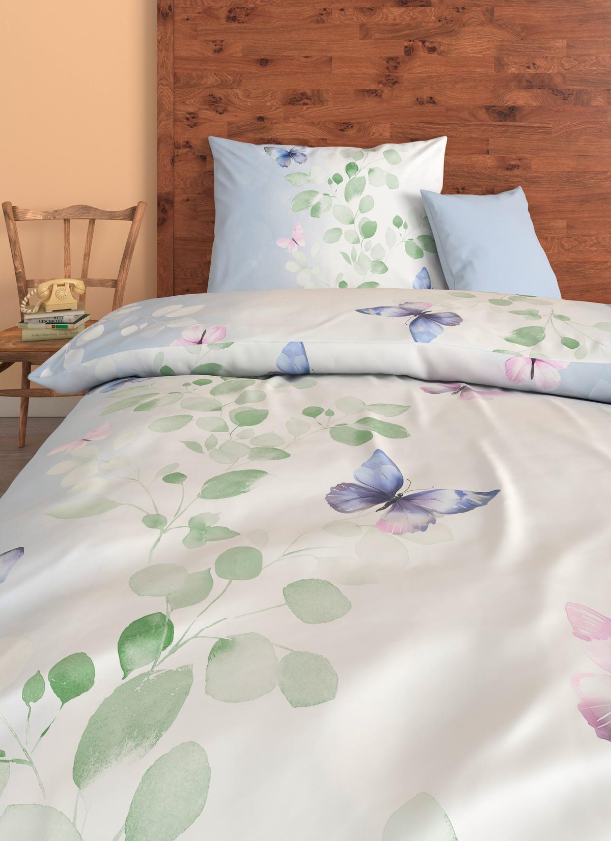 Bettwäsche Olina - Blau, ROMANTIK / LANDHAUS, Textil - James Wood