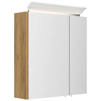 ZRCADLOVÁ SKŘÍŇKA SPIEGELSCHRANK 60 CM - barvy dubu, Moderní, kompozitní dřevo/sklo (60/62/17cm) - MID.YOU