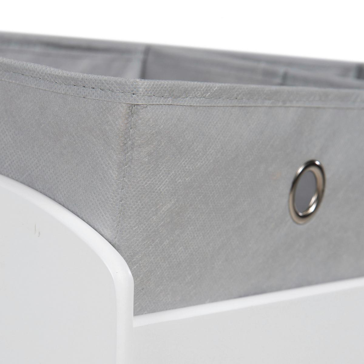 Kinderregal 450159d210 Miffy - Weiß/Grau, Basics, Holzwerkstoff/Textil (63,5/67/29,5cm) - Roba