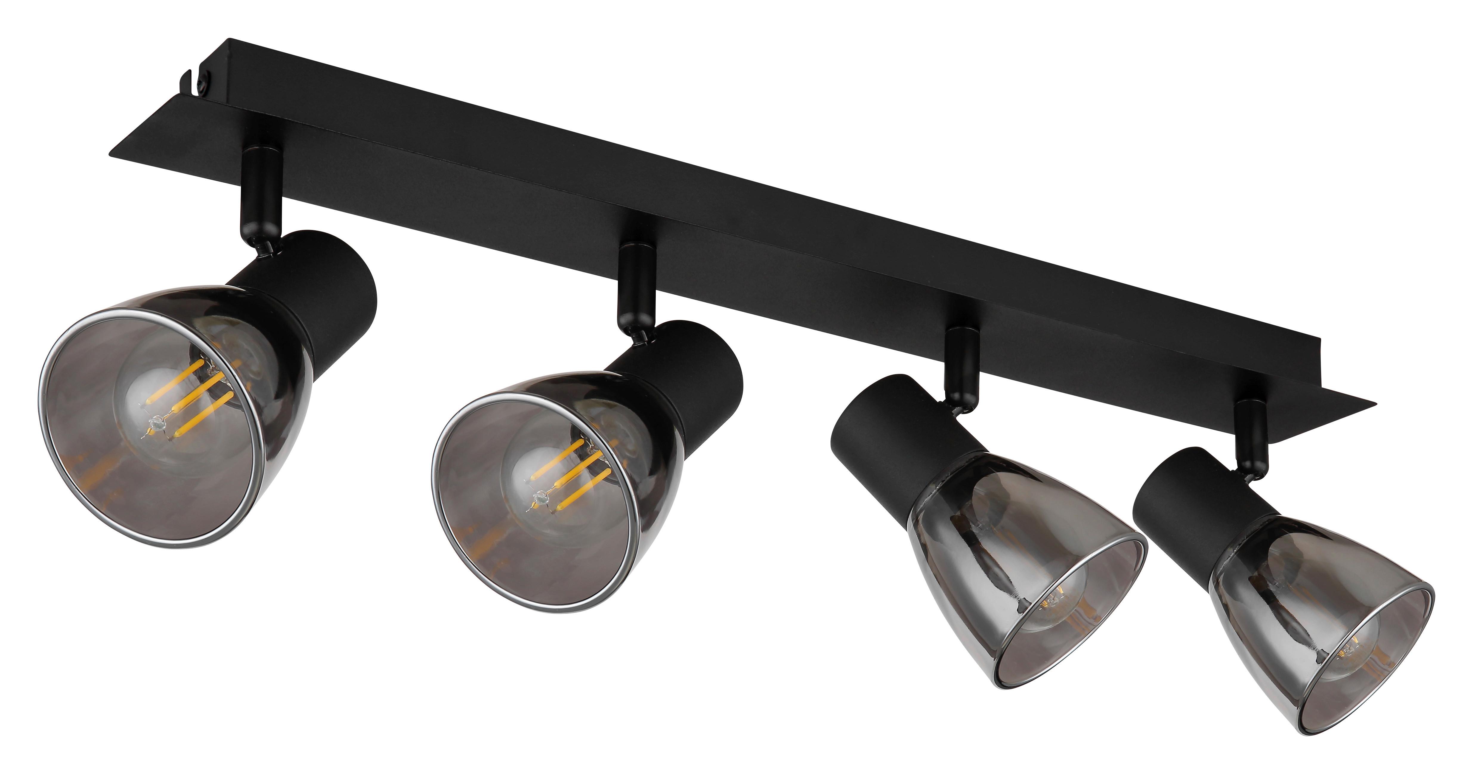 STRAHLER 54307-4 - Schwarz, Design, Glas/Metall (50/7/15,5cm) - Globo