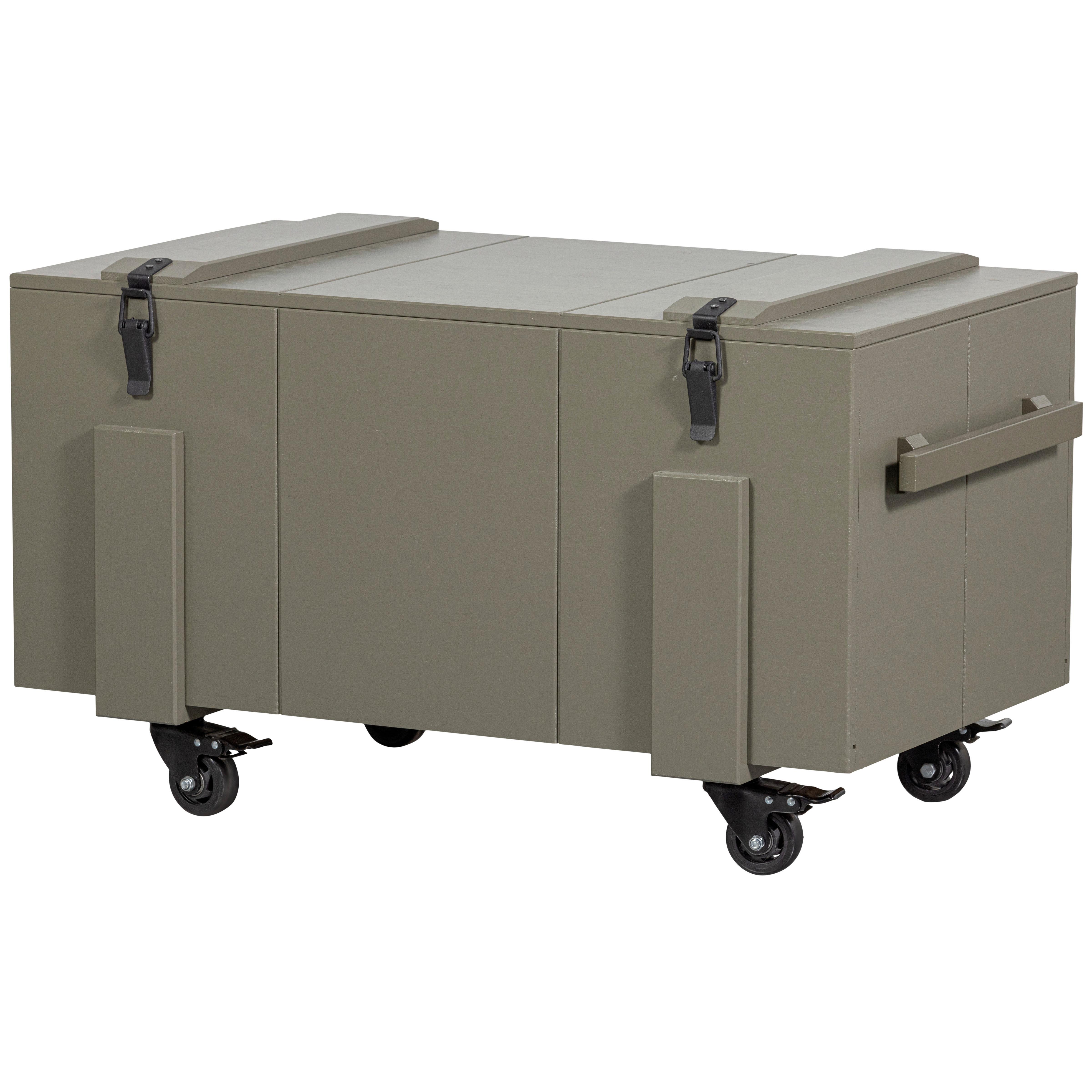 Truhe Bobby Grün B: 100cm