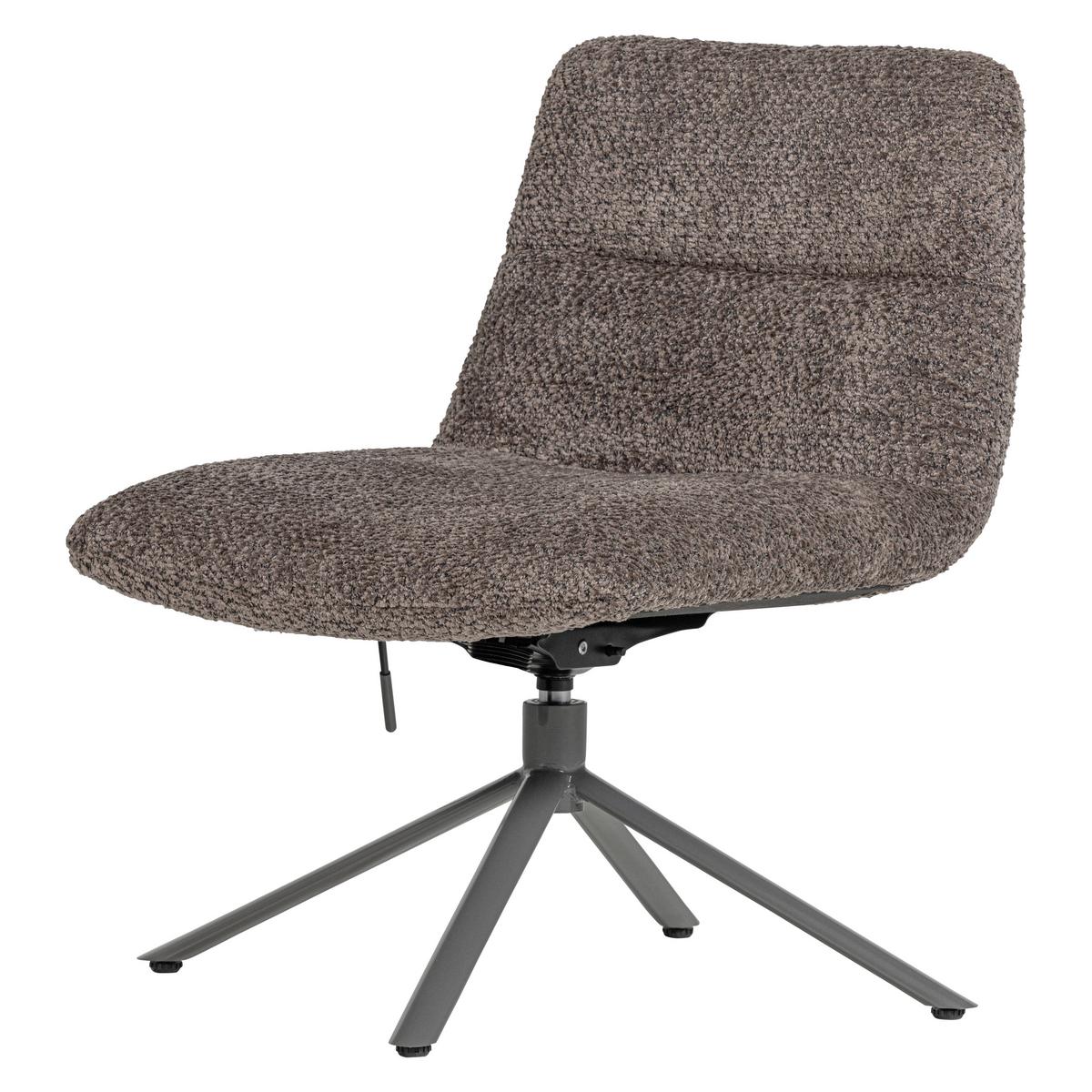 SESSEL Soren Braun B: 73cm - Braun, MODERN, Textil/Metall (73/82/62cm) - Livetastic