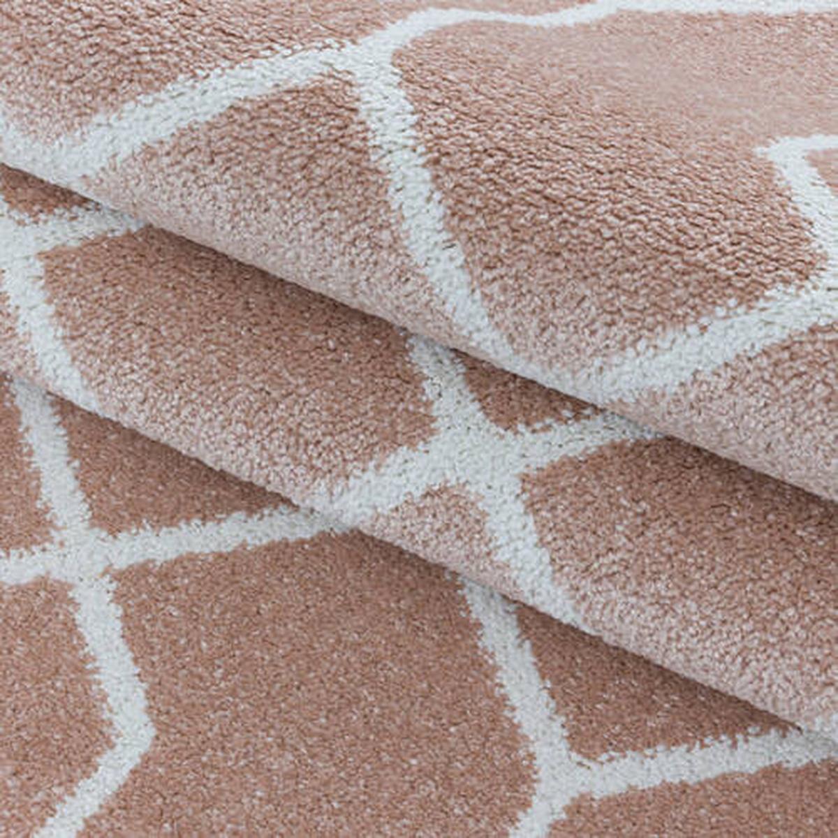 Webteppich Rosa Naturfaser Efor 200x290 cm - Rosa, Basics, Textil (200/290cm)