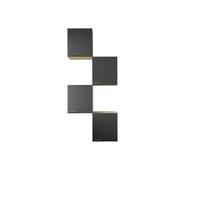 Küchenoberschrank Merle Schwarz, Eiche Dekor B: 100 Cm - Eichefarben/Schwarz, Basics, Holzwerkstoff (100/224,4/34,6cm) - Respekta