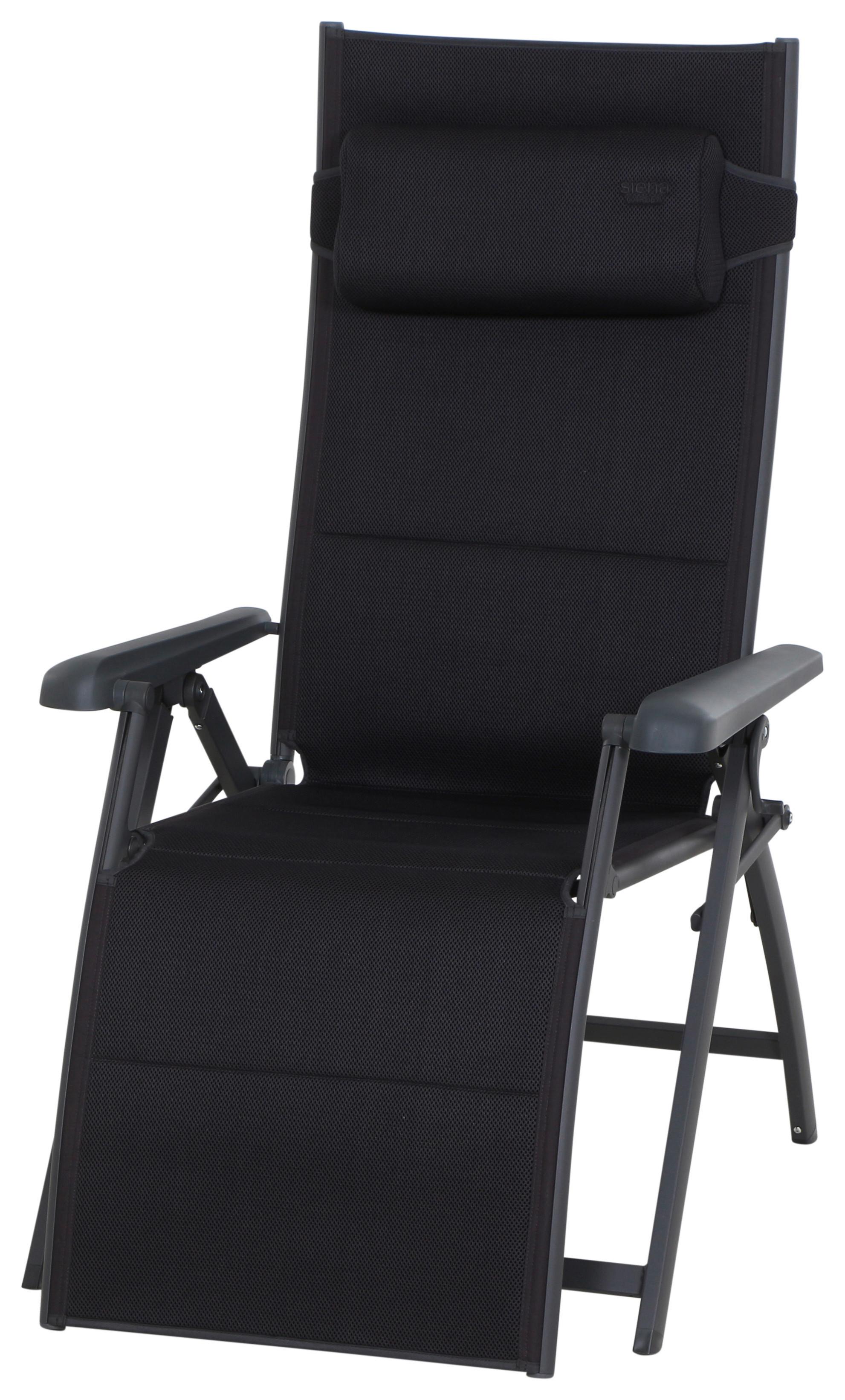 Garten-relaxliegel Klappbar Aluminium - Anthrazit, KONVENTIONELL, Textil/Metall (69/124/84cm) - Siena Garden