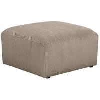 Polsterhocker Lenata Taupe Cord - Taupe/Schwarz, Design, Textil (75/75/45cm) - Max Winzer