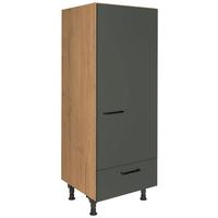 Geräteumbauschrank Easytouch - Eichefarben/Grün, MODERN, Holzwerkstoff (60/168/58cm) - Nobilia