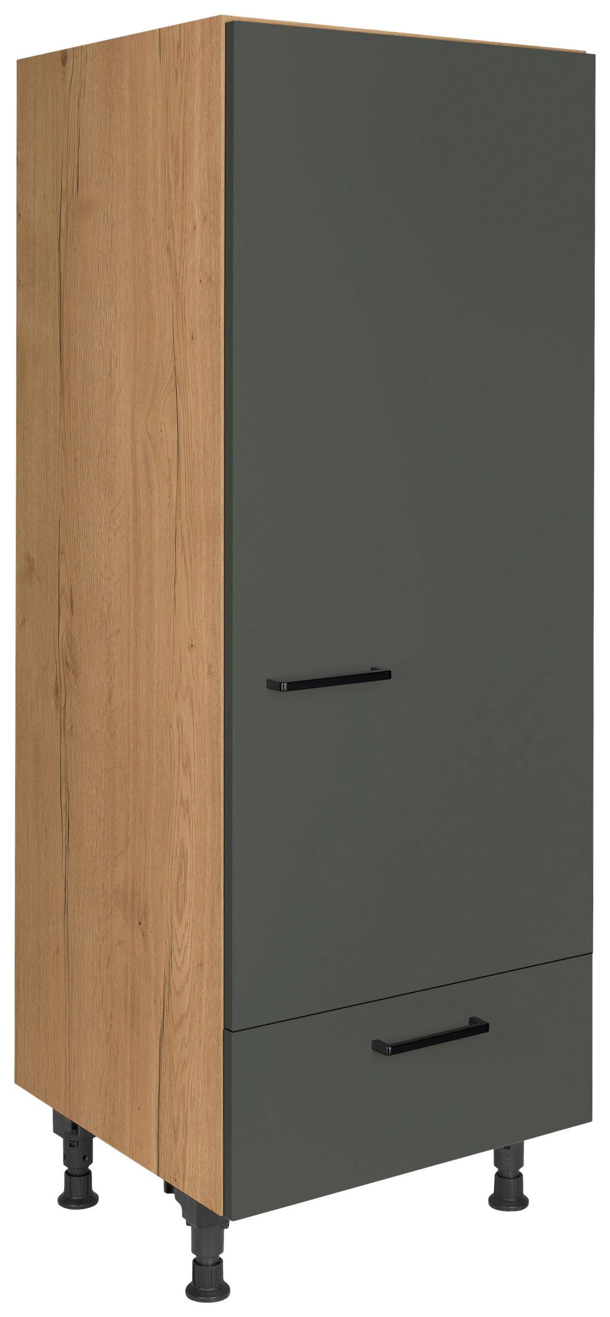 Geräteumbauschrank Easytouch - Eichefarben/Grün, MODERN, Holzwerkstoff (60/168/58cm) - Nobilia