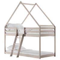 Poschodová posteľ SWEET 90x200 cm, borovica, kašmírová - kašmírová/farba brezy, Lifestyle, drevo/kompozitné drevo (97/224/208cm) - Mömax