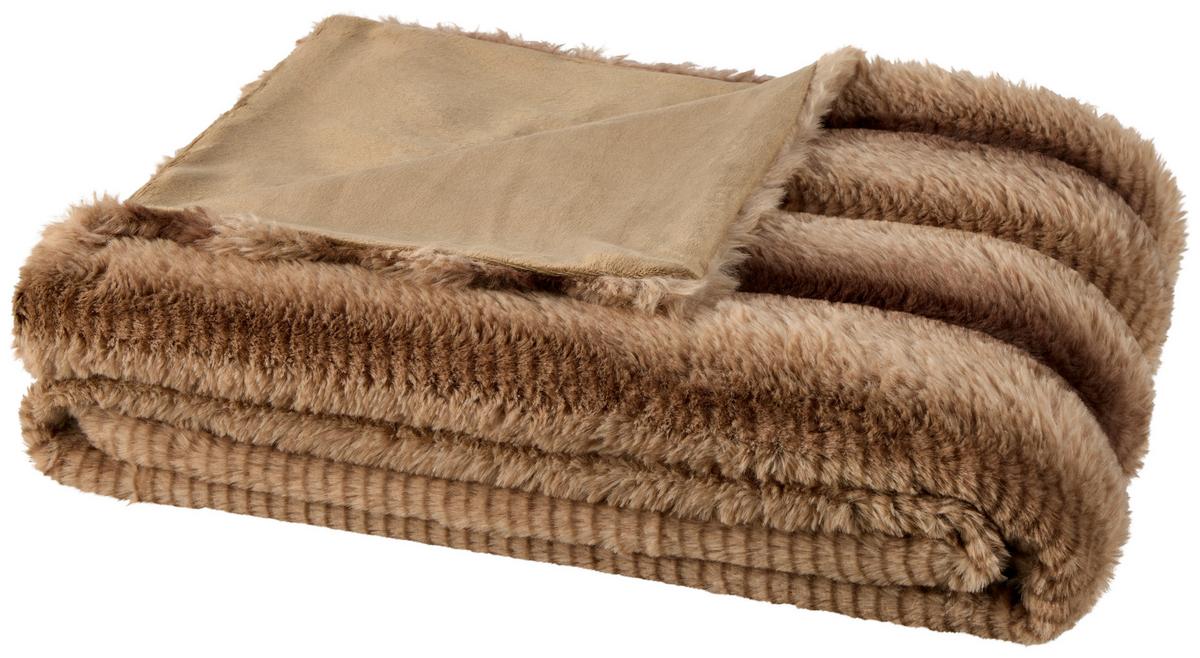 KUSCHELDECKE WINNIPEG - Braun, MODERN, Textil (140/190cm) - Luca Bessoni
