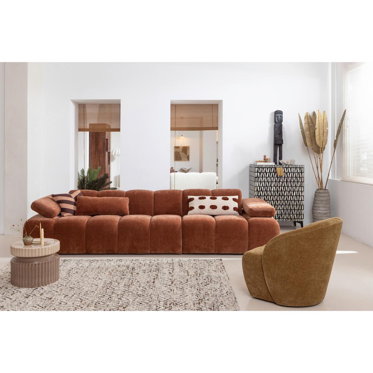 Sessel Mojo Honig B: 68cm - Honig, Design, Textil (68/75/77cm) - Livetastic