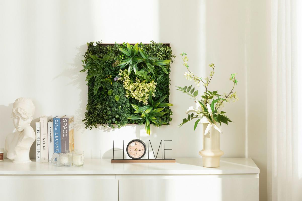 Dekogras Hannelore - Grün, KONVENTIONELL, Kunststoff (50/50cm) - Luca Bessoni