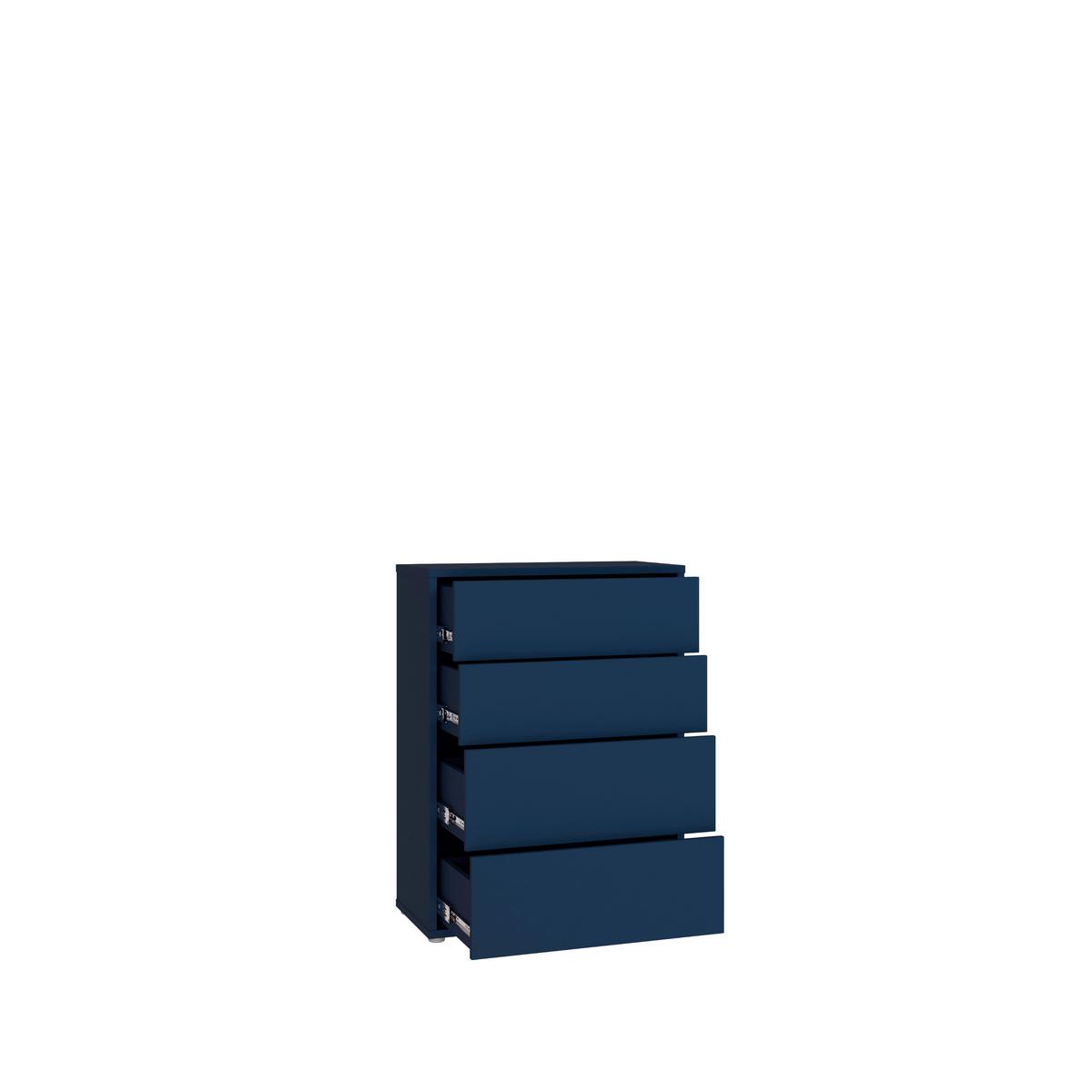 Komoda SPRINGS - tmavě modrá, Moderní, kompozitní dřevo (124,5/121,5/34,9cm)