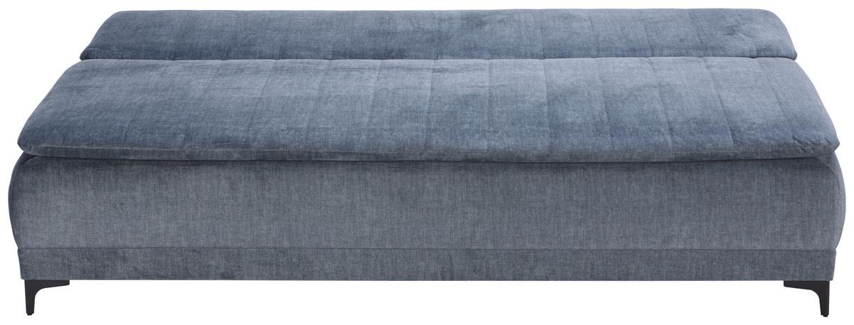 Boxspringsofa Tom Mit Schlaffunktion & Bettkasten - Anthrazit/Schwarz, MODERN, Textil (206/96/96cm) - Ondega