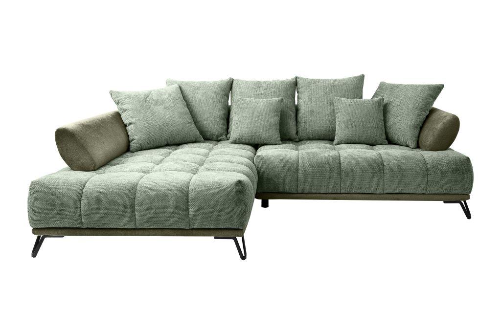 LARGO, levá, zelená, potřeba šířky dveří 90 cm - černá/zelená, Moderní, kov/textil (184/262cm)