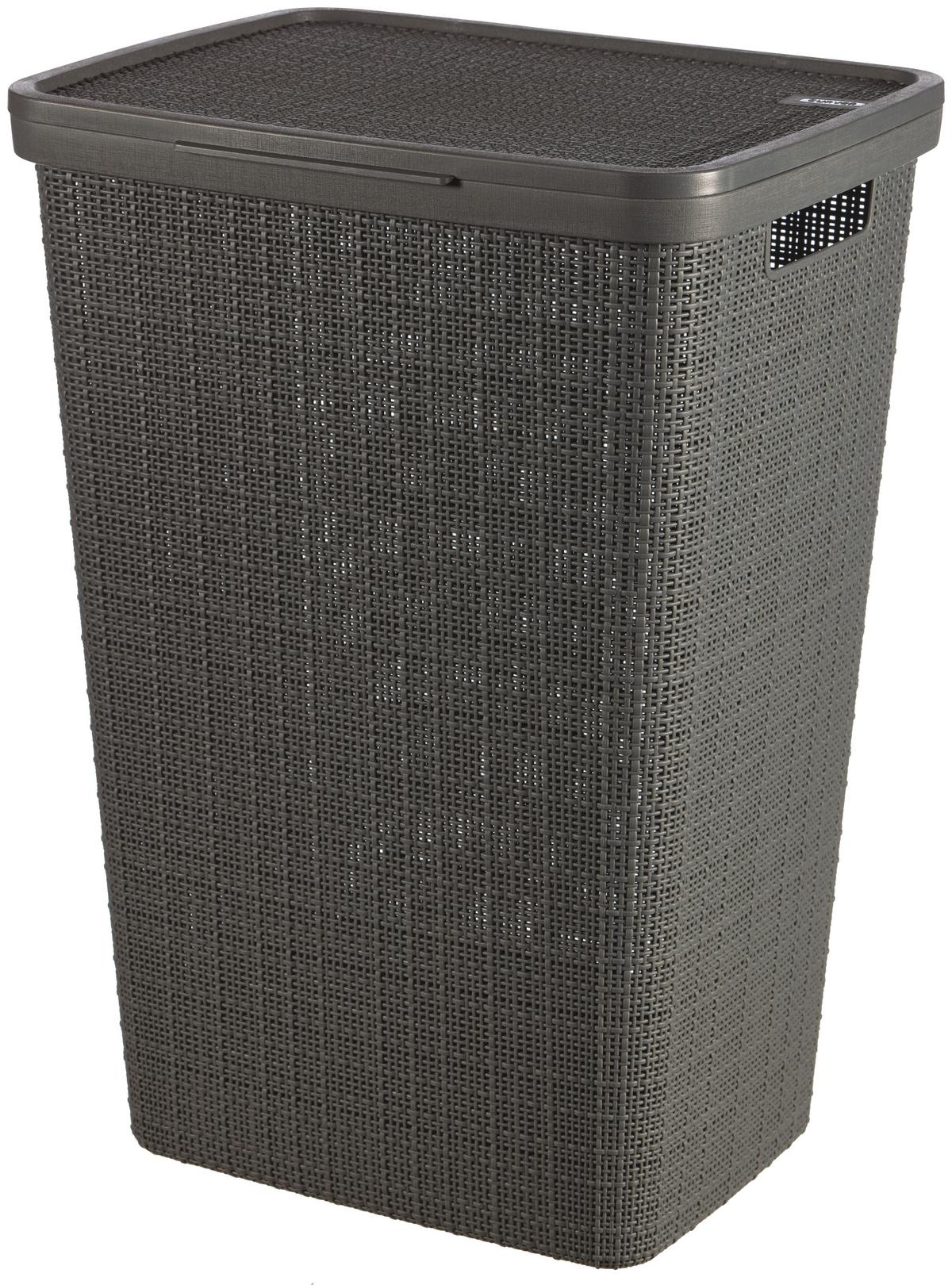 Szennyestartó Jute - sötétszürke/szürke, műanyag (43/58,2/34cm) - Curver