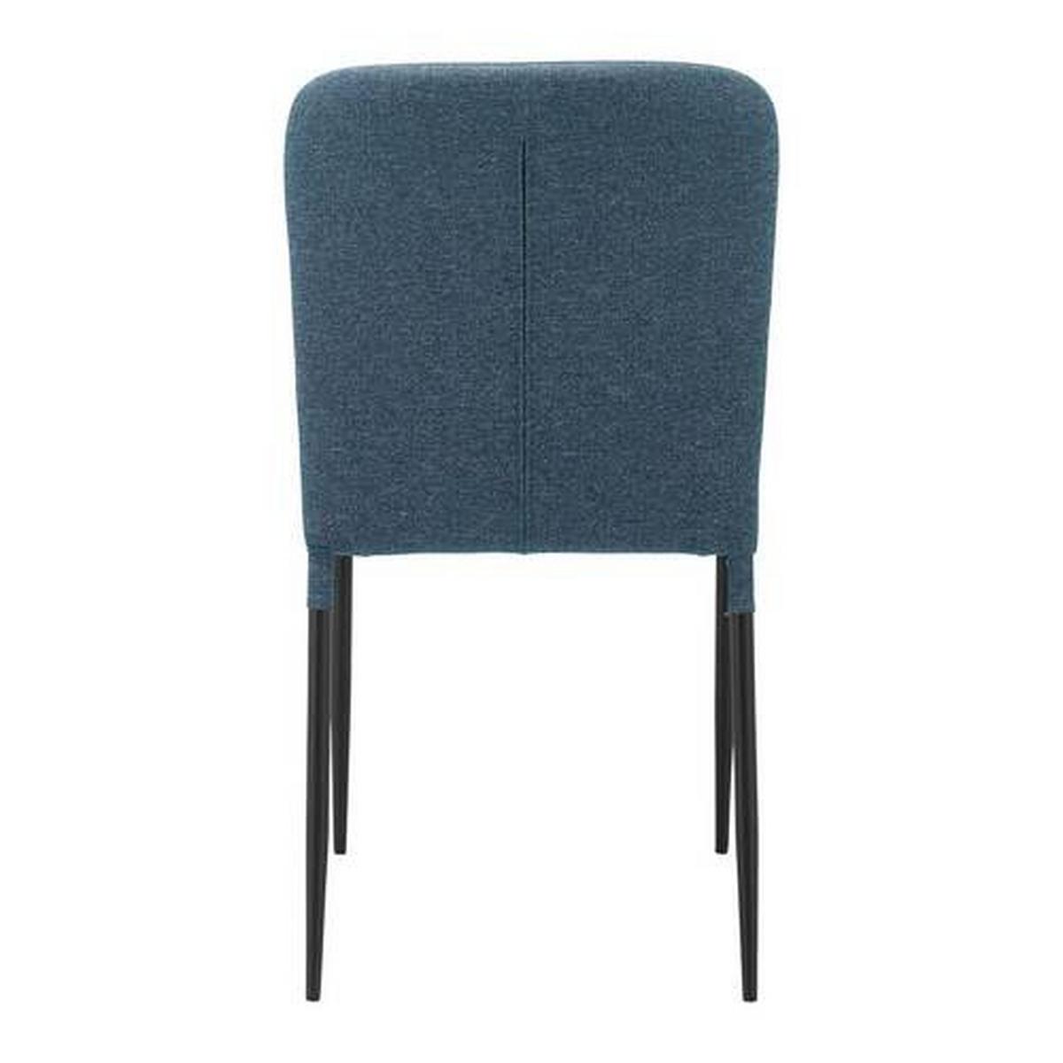 Stolička NIO modrá - čierna/modrá, Modern, kov/drevo (43/86/53cm) - Bessagi Home