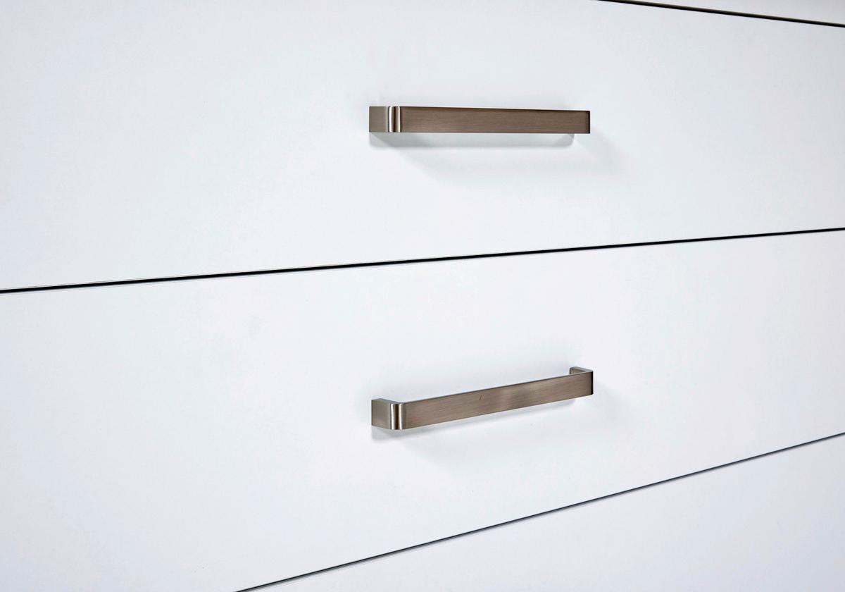 Spodná skrinka so zásuvkami SAN - biela/dub artisan, Romantik / Landhaus, kov/kompozitné drevo (124/91/75cm) - Mömax