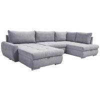Ecksofa Canion - Chromfarben/Hellgrau, Design, Textil (174cm) - Livetastic