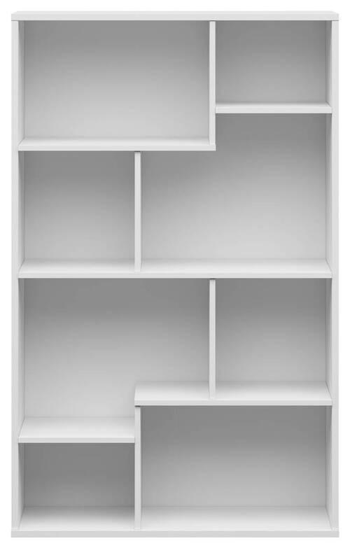 Regal Tetrix Bookshelf - Weiß Hochglanz/Weiß, Design, Holzwerkstoff (87,5/140/33,5cm)