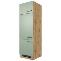 SKRINKA NA VSTAVANÉ SPOTREBIČ CARA GIT 60 - čierna/zelená, Konventionell, kov/kompozitné drevo (60/200/57cm) - FlexWell