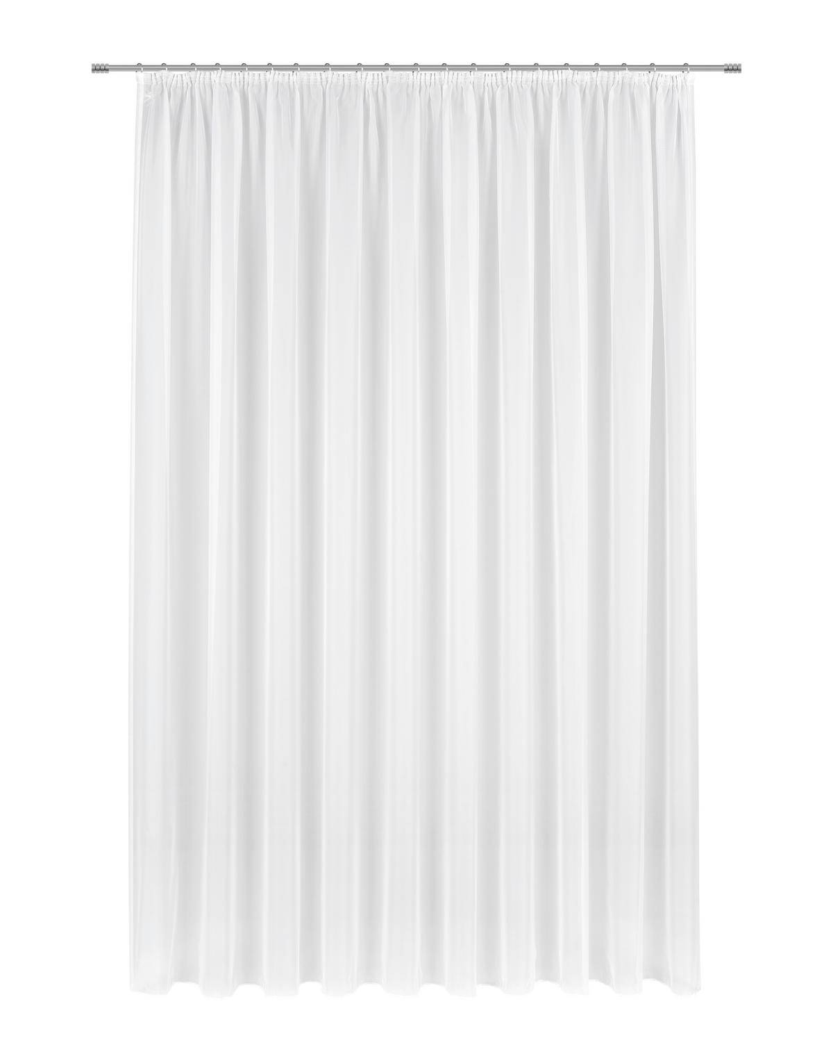 KUSOVÁ ZÁCLONA ANNA STORE 4 - biela, Konventionell, textil (300/300cm) - Based