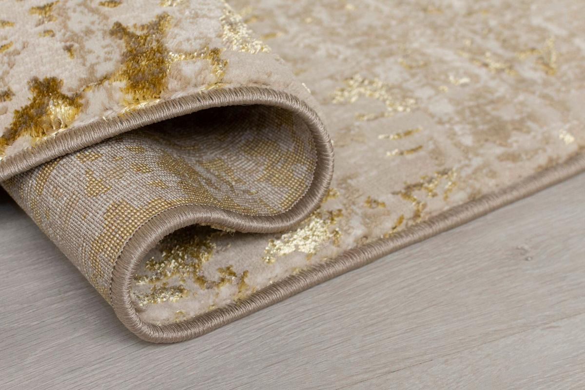 Webteppich Arissa Goldfarben B: 120 cm - Goldfarben, Basics, Textil (120/170cm)