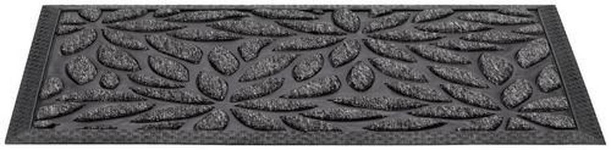 Fußmatte Albertina 40x60 cm Gummi Rutschfest - Silberfarben/Schwarz, MODERN, Kunststoff (40/60cm) - Ondega