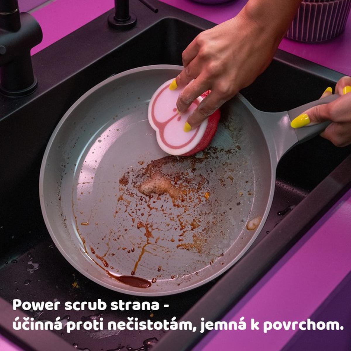 Špongia APPLE PUNCH VILEDA PUNCH APPLE HUBKA - viacfarebná, Basics, plast - Vileda