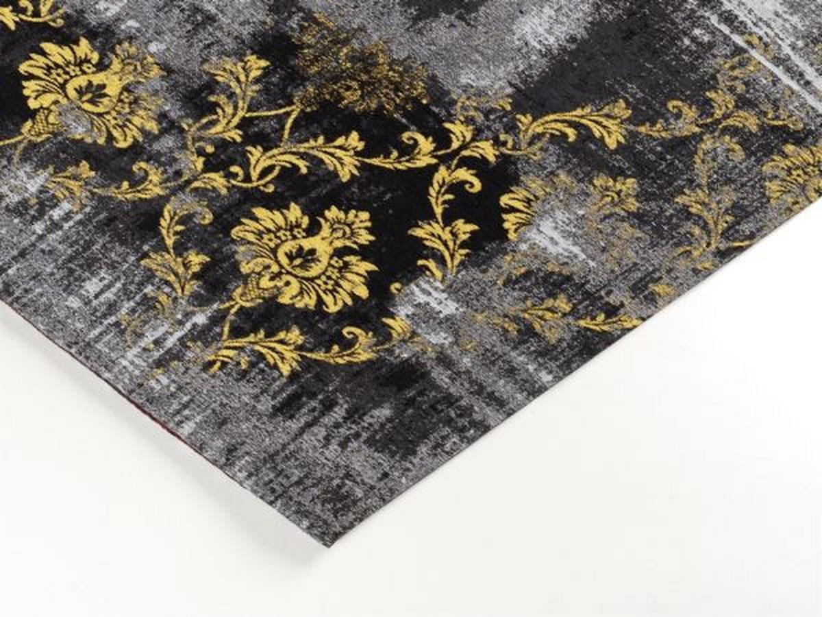 Flachwebteppich Diana Melody Gelb/Grau 40x60 cm - Gelb/Grau, Basics, Textil (40/60cm) - Novel