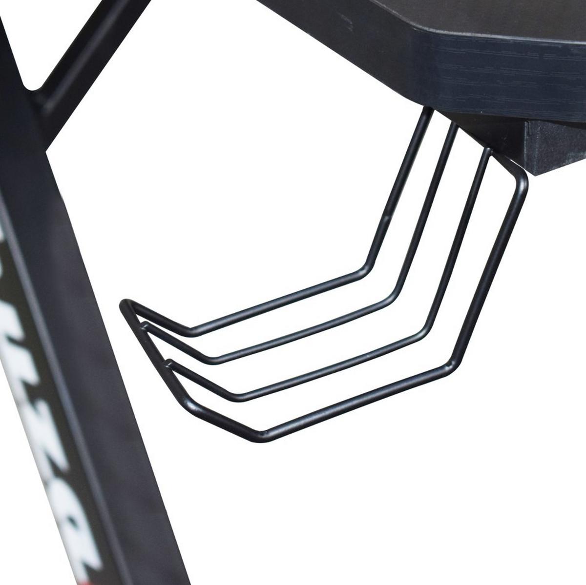 Písací stôl RACER - čierna, Modern, kov/kompozitné drevo (120/75/60cm) - Mömax