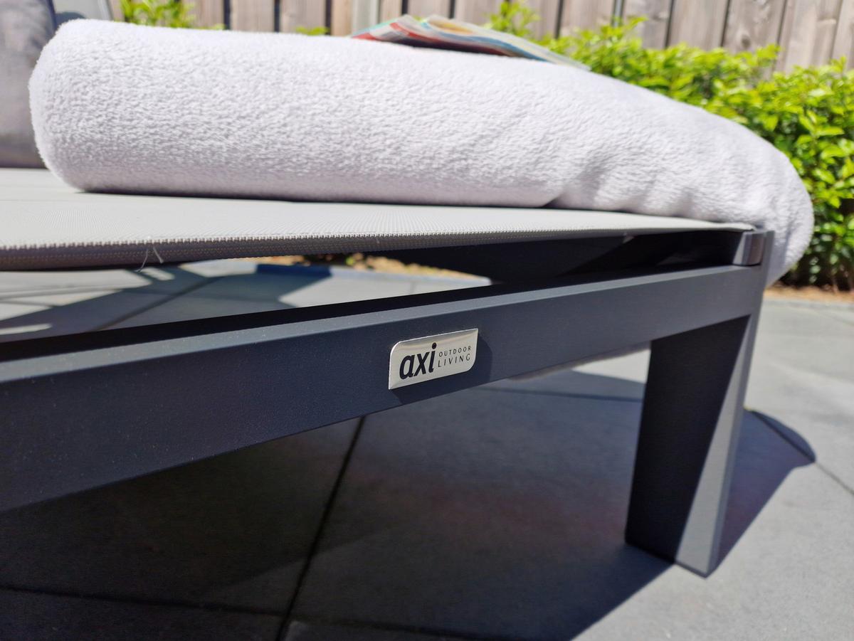 Gartenliege A090.071.55 - Anthrazit/Grau, Basics, Metall (200/75/31cm) - Ambia Garden