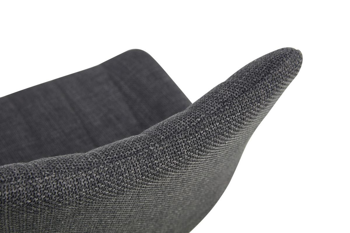 Stuhl-Set Lotta 2-Teilig Anthrazit B: 53 cm - Anthrazit/Schwarz, MODERN, Textil/Metall (53/86/59cm) - MID.YOU