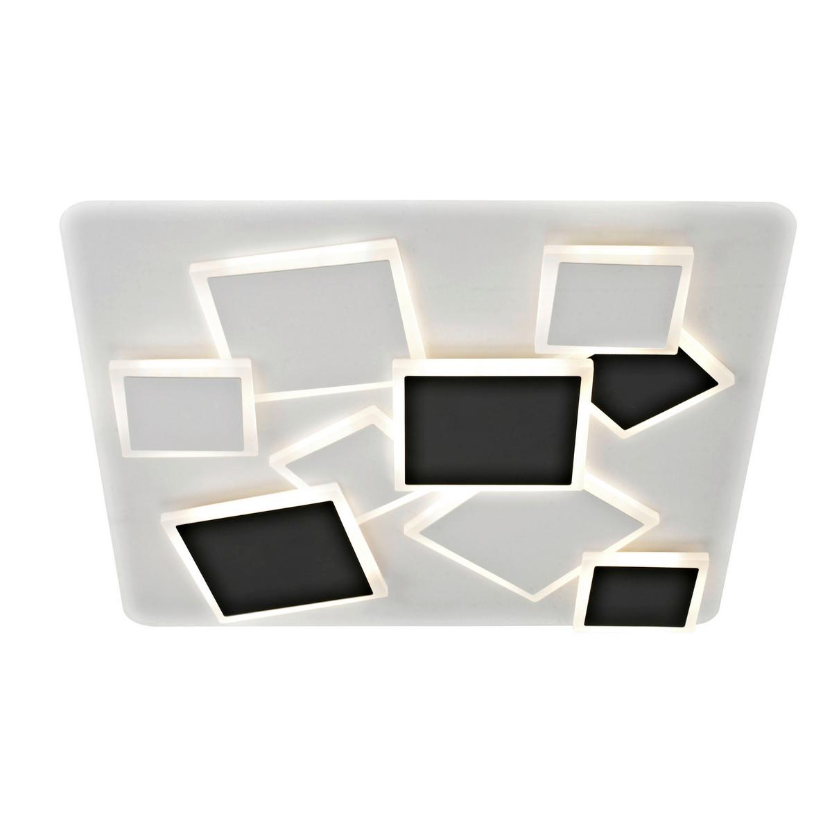 Led-deckenleuchte 3-Fach-Dimmbar - Weiß, Design, Kunststoff/Metall (46,8/46,8/6cm) - Näve