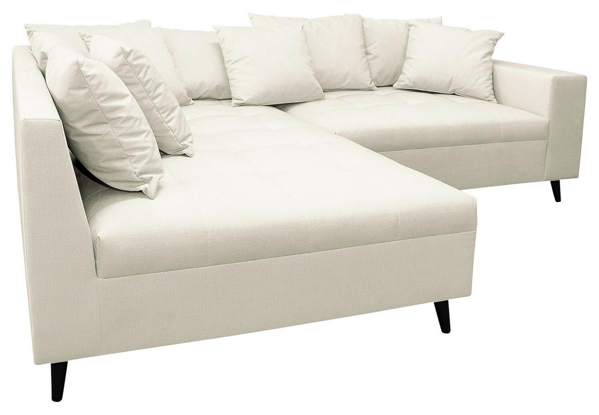 Ecksofa Pruno Hellgrau S: 174x247 Cm - Hellgrau/Schwarz, Design, Textil (174/247cm) - MID.YOU