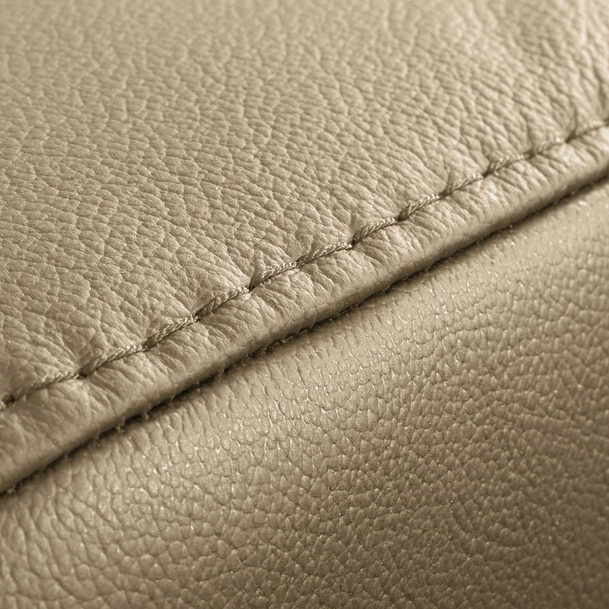 Ecksofa Torino Teilleder Hellgrau 173x247 - Hellgrau/Schwarz, Design, Leder/Textil (173/247cm) - Livetastic