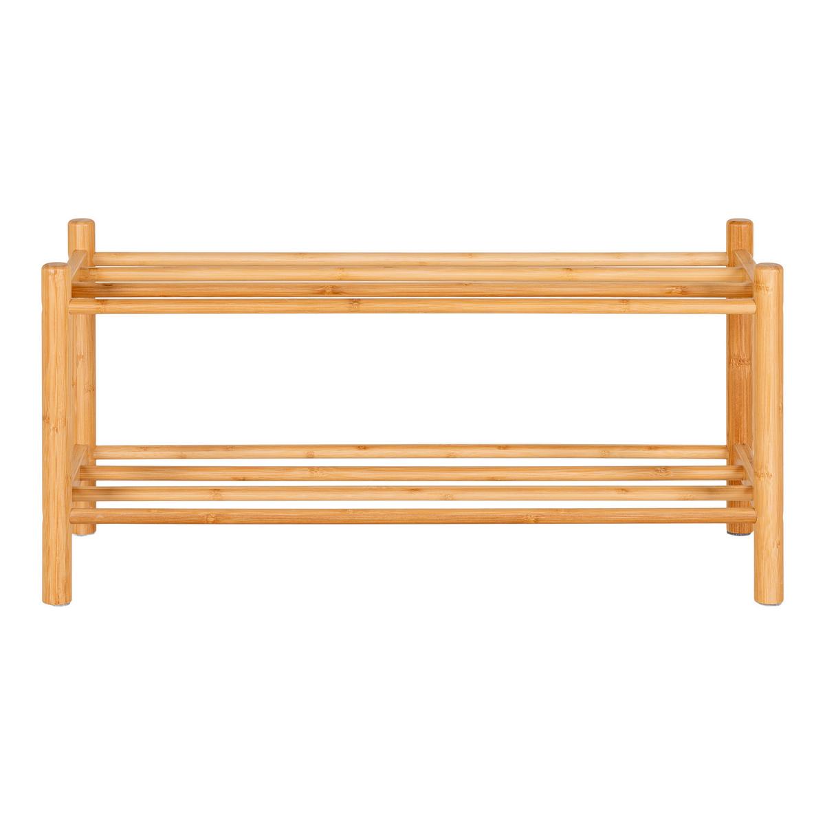 Schuhregal Manaus Naturfarben B: 70 cm - Naturfarben, Design, Holz (70/33/27cm) - MID.YOU