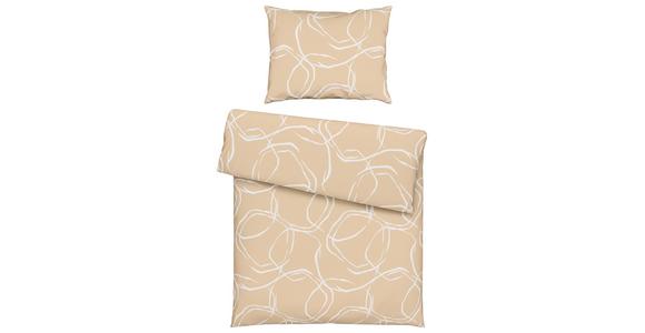 Bettwäsche Stones - Beige, MODERN, Textil - Luca Bessoni