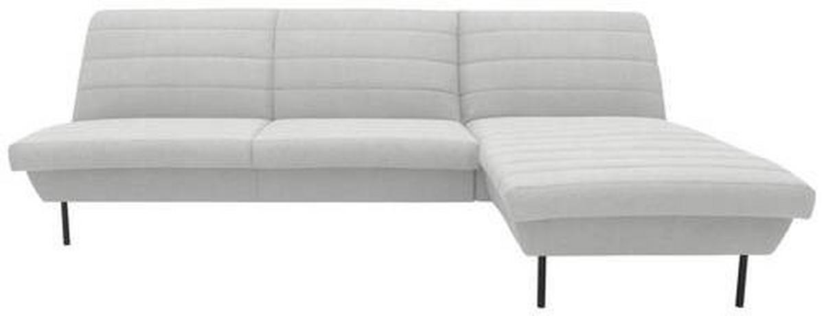 Ecksofa Looks Ix Silberfarben - Silberfarben/Schwarz, Design, Textil (274/168cm) - LOOKS by W.Joop