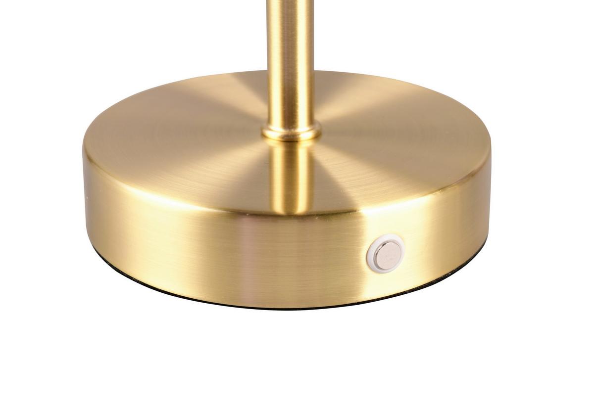 Akku-tischleuchte R59151108 Jeff - Messingfarben, KONVENTIONELL, Metall (12,6/30cm)