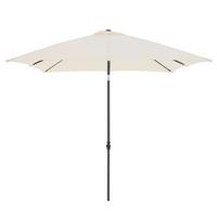 Sonnenschirm Doppler LxBxH: 208x208x248 cm Naturfarben - Anthrazit/Naturfarben, Basics, Textil/Metall (208/208/248cm) - Doppler