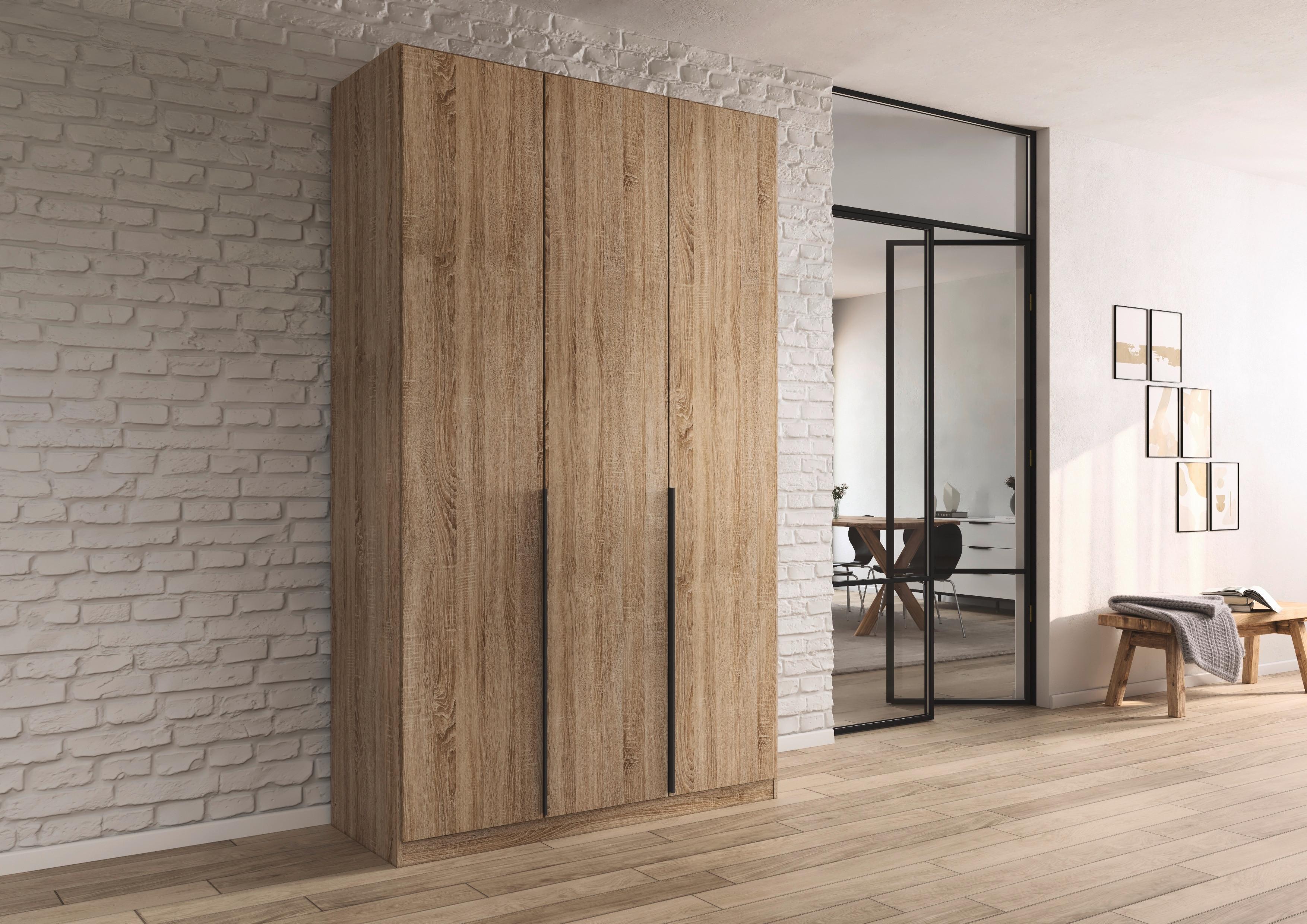 Drehtürenschrank Alabama Sonoma Eiche B: 136 Cm - Sonoma Eiche, MODERN, Holzwerkstoff (136/229/54cm) - Rauch Möbel