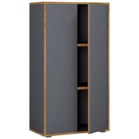 Aktenschrank Salia Anthrazit, Honigeiche B: 60 cm - Honigeiche/Anthrazit, Design, Holzwerkstoff (60/110/33cm) - MID.YOU