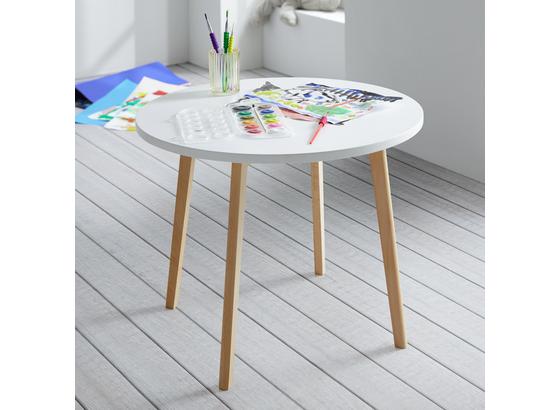 Detský Stôl Tibby - biela/farby buku, Moderný, drevo (60/47cm) - Modern Living Detský Stôl Tibby - biela/farby buku, Moderný, drevo (60/47cm) - Modern Living