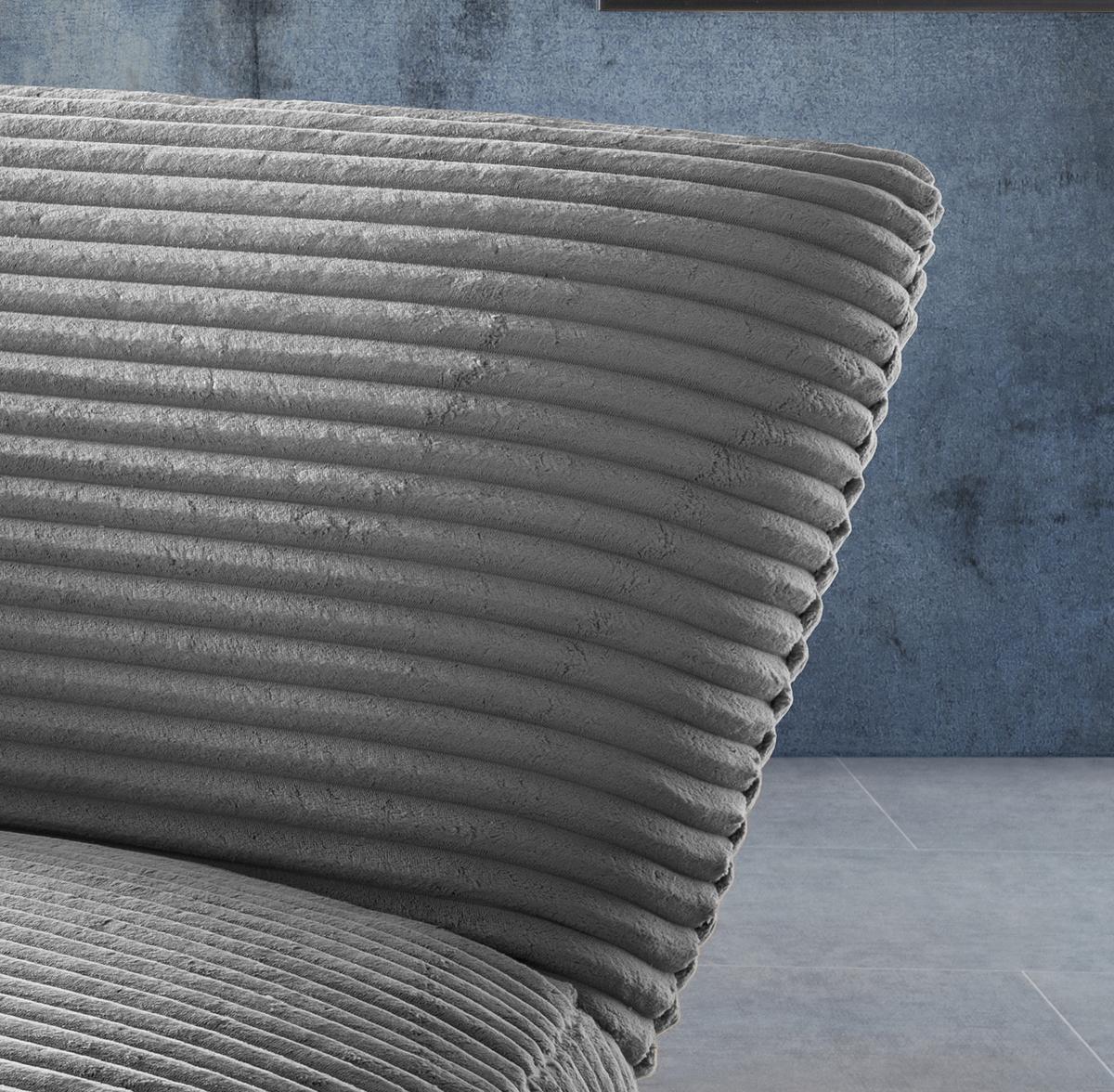 Xxl-sessel Cremallo Grau Wippfunktion, Drehbar, B: 95cm - Schwarz/Grau, Trend, Textil (95/77/94cm) - Livetastic