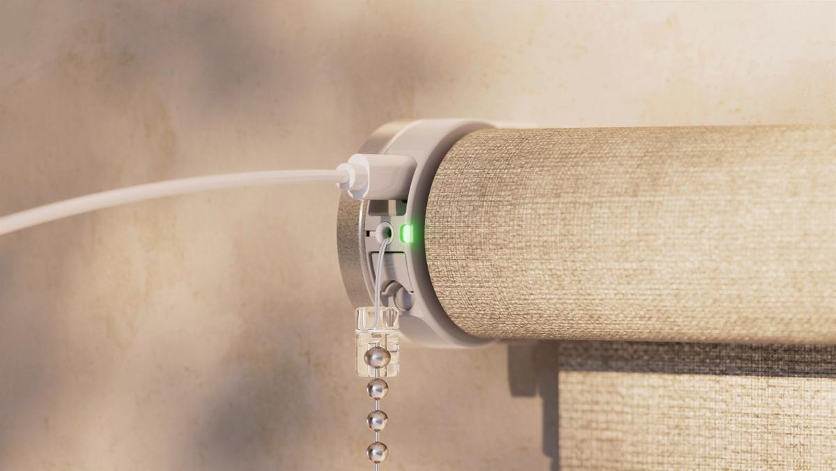 Elektromotor für Rollo Weiß - Weiß, Basics, Kunststoff/Metall (6/40,5cm)