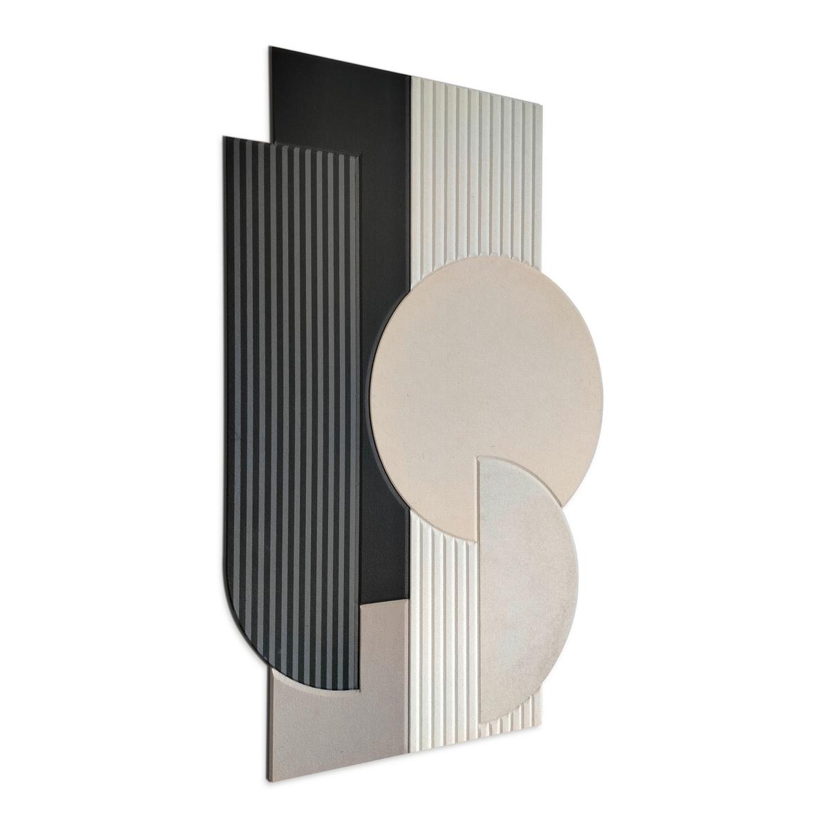 Akustický panel MILLA - černá/hnědá, textil (60/90cm) - Mömax