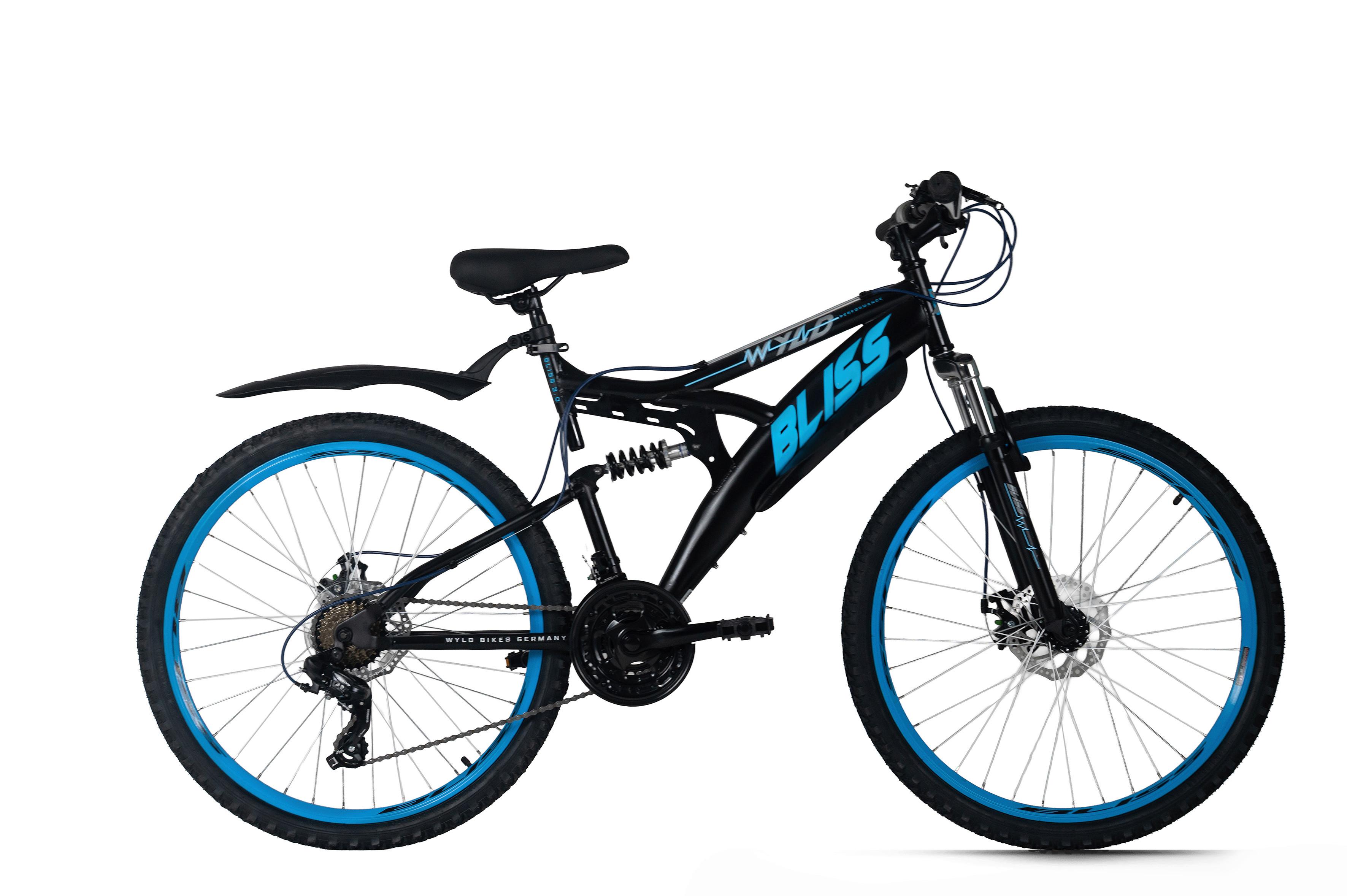 WYLD Mountainbike Fully Bliss schwarz/Blau 26'' - Schwarz, MODERN, Metall (25/140/60cm)